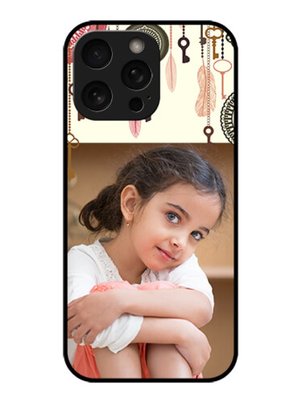 Custom iPhone 16 Pro Custom Metal Phone Case - Boho Style Design