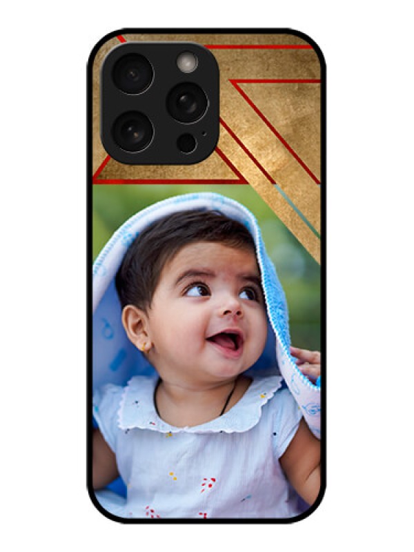 Custom iPhone 16 Pro Custom Metal Phone Case - Gradient Abstract Texture Design