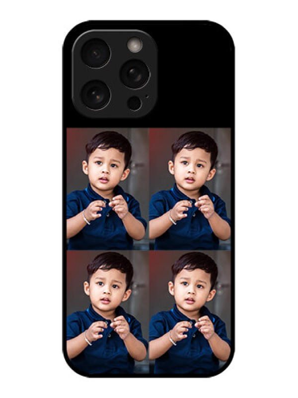 Custom iPhone 16 Pro Custom Metal Phone Case - 4 Image Holder Design