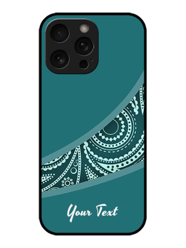 Custom iPhone 16 Pro Custom Metal Phone Case - Semi Visible Floral Design