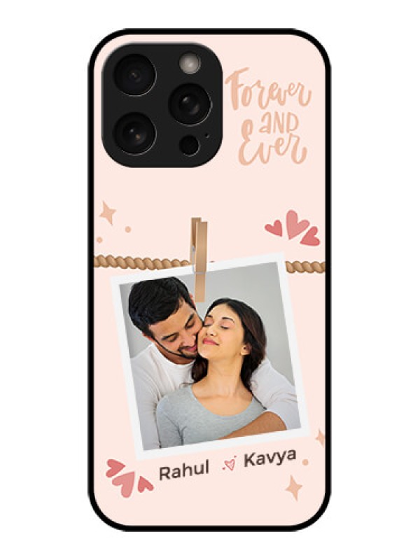 Custom iPhone 16 Pro Custom Metal Phone Case - Forever And Ever Love Design