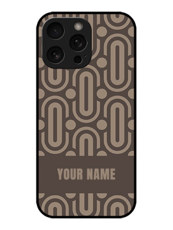 Custom iPhone 16 Pro Custom Metal Phone Case - Captivating Zero Pattern Design