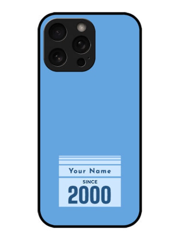 Custom iPhone 16 Pro Custom Metal Phone Case - Custom Year Of Birth Design