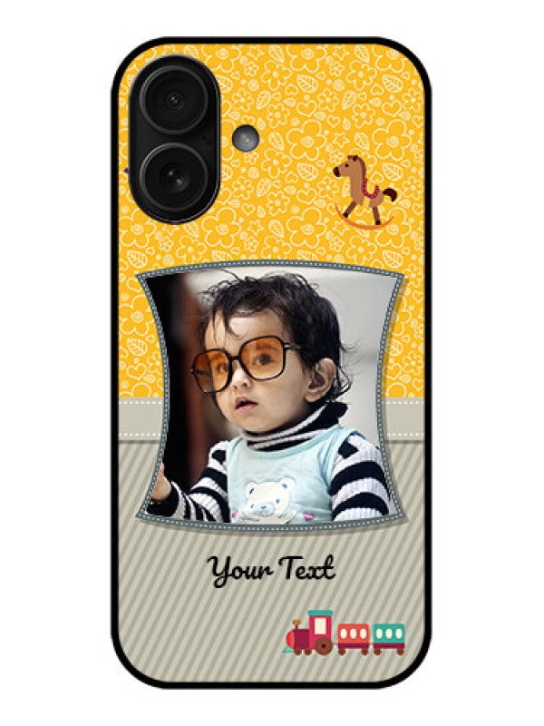 Custom iPhone 16 Custom Metal Phone Case - Baby Picture Upload Design