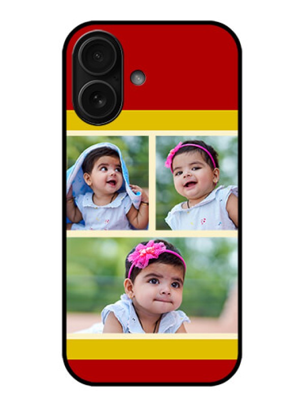 Custom iPhone 16 Custom Metal Phone Case - Multiple Pic Upload Design