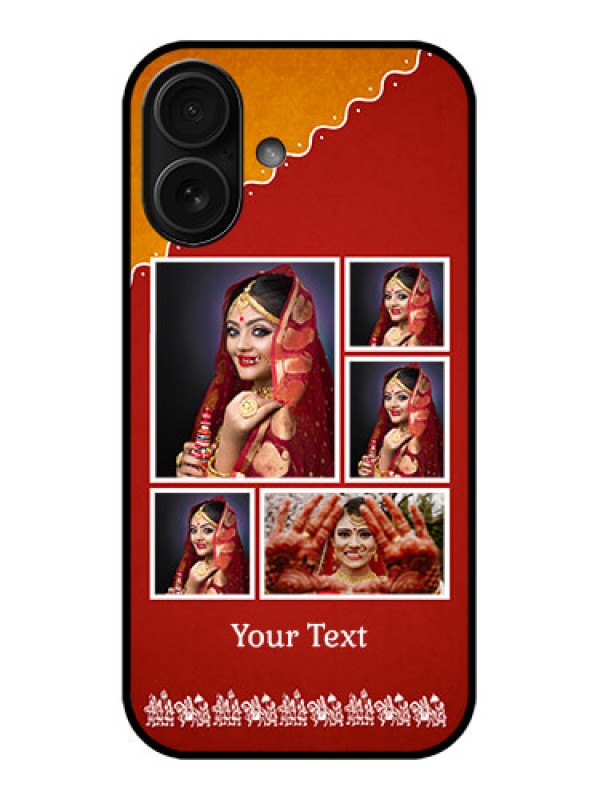 Custom iPhone 16 Custom Metal Phone Case - Wedding Pic Upload Design
