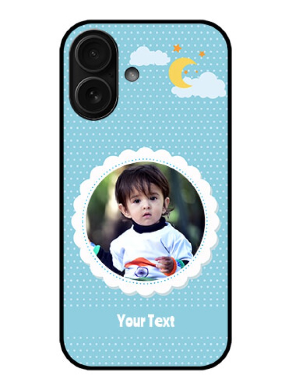 Custom iPhone 16 Custom Metal Phone Case - Violet Pattern Design