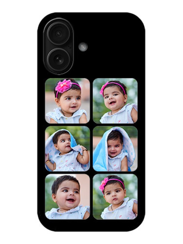 Custom iPhone 16 Custom Metal Phone Case - Multiple Pictures Design