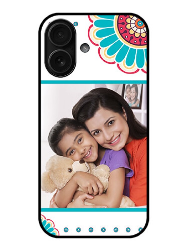 Custom iPhone 16 Custom Metal Phone Case - Flower Design