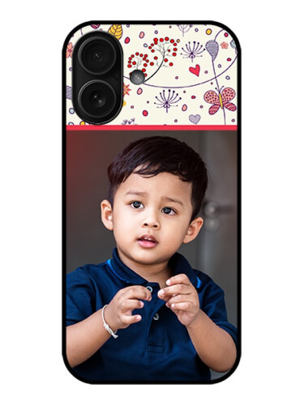 Custom iPhone 16 Custom Metal Phone Case - Premium Floral Design