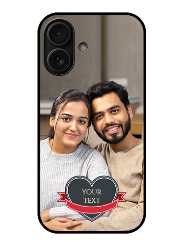 Custom iPhone 16 Custom Metal Phone Case - Just Married Couple Design