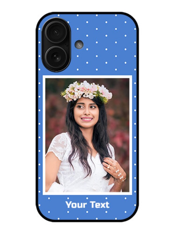 Custom iPhone 16 Custom Metal Phone Case - Polka Dots Design