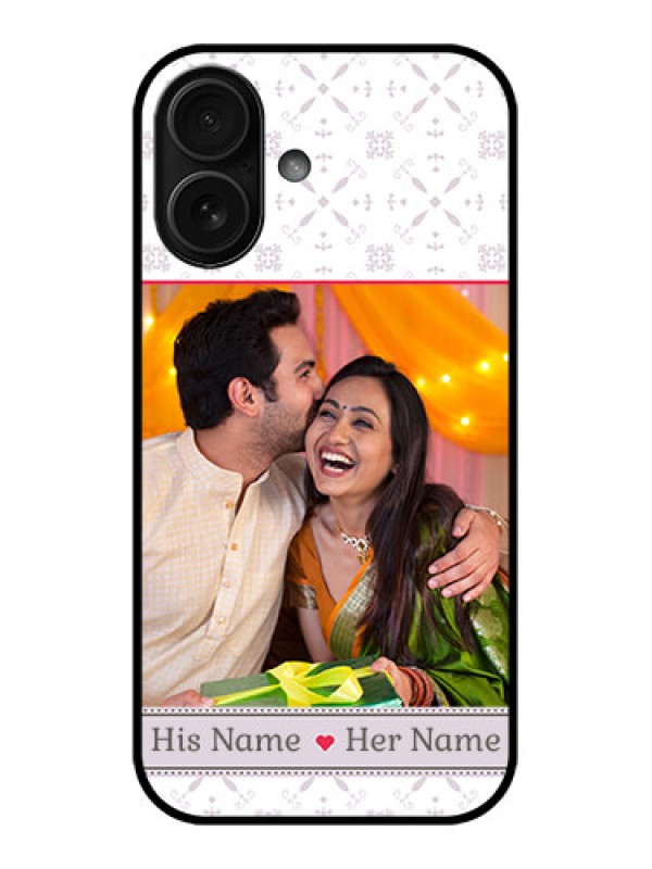 Custom iPhone 16 Custom Metal Phone Case - With Photo And Ethnic Design