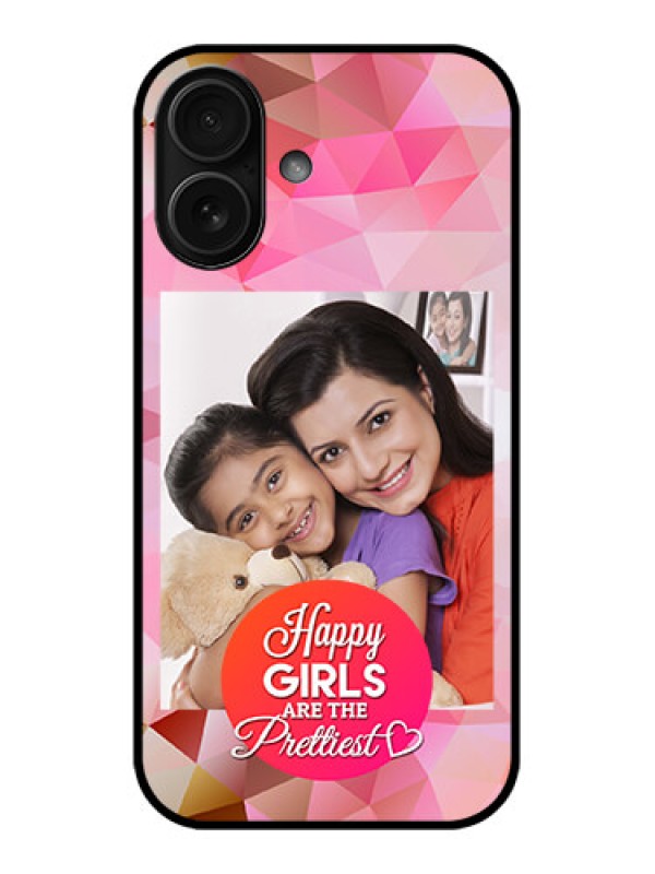 Custom iPhone 16 Custom Metal Phone Case - Abstract Triangle Design