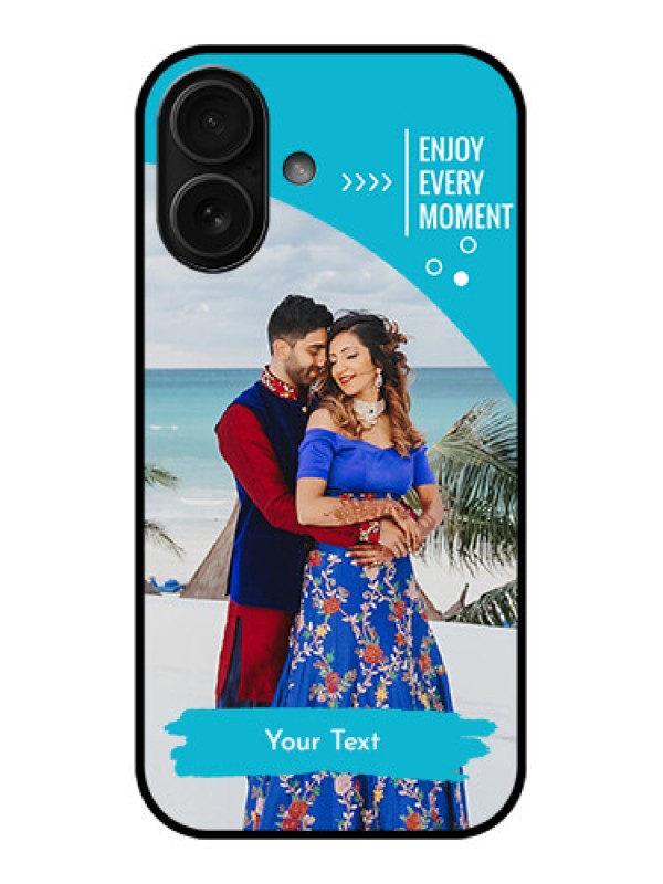 Custom iPhone 16 Custom Metal Phone Case - Happy Moment Design