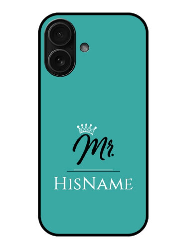 Custom iPhone 16 Custom Metal Phone Case - Mr With Name Design