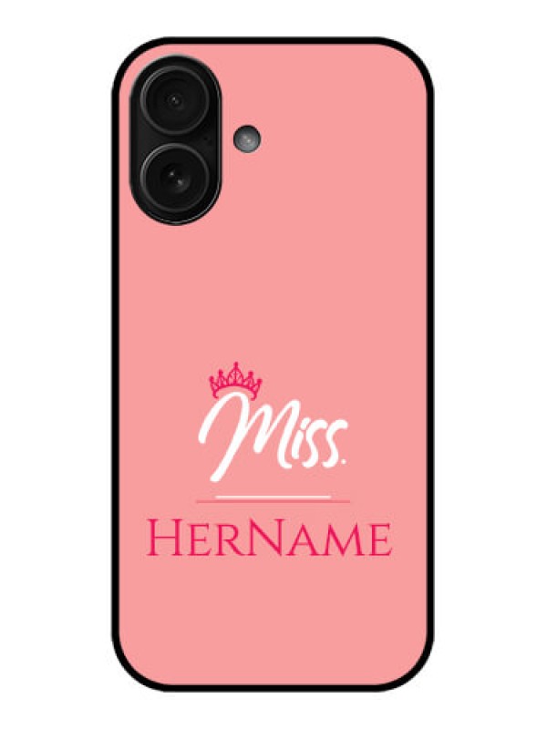 Custom iPhone 16 Custom Metal Phone Case - Mrs With Name Design