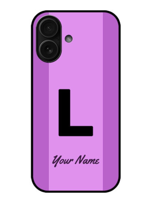 Custom iPhone 16 Custom Metal Phone Case - Tricolor Custom Text Design