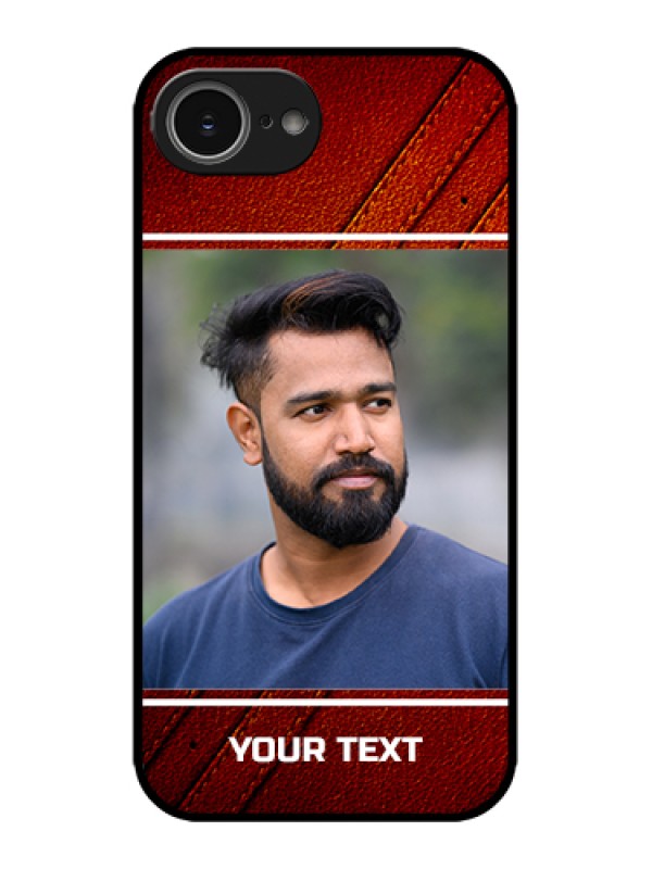 Custom Apple iPhone 16e Custom Metal Phone Case - Leather Phone Case Design