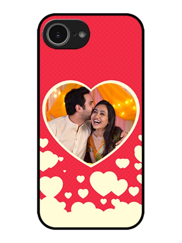 Custom Apple iPhone 16e Custom Metal Phone Case - Love Symbols Phone Cover Design