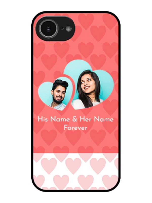Custom Apple iPhone 16e Custom Metal Phone Case - Couple Pic Upload Design