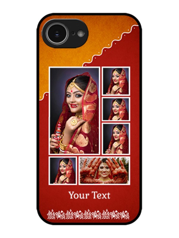 Custom Apple iPhone 16e Custom Metal Phone Case - Wedding Pic Upload Design