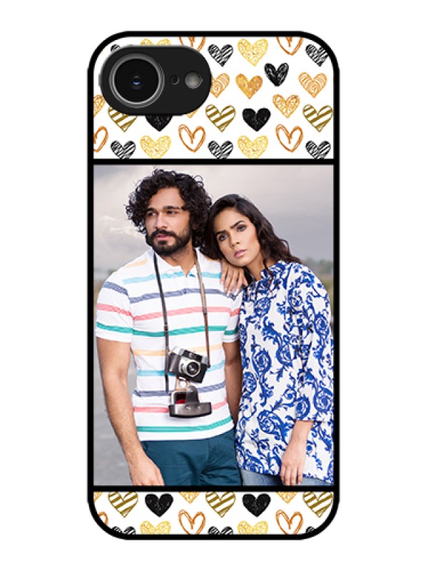 Custom Apple iPhone 16e Custom Metal Phone Case - Love Symbol Design