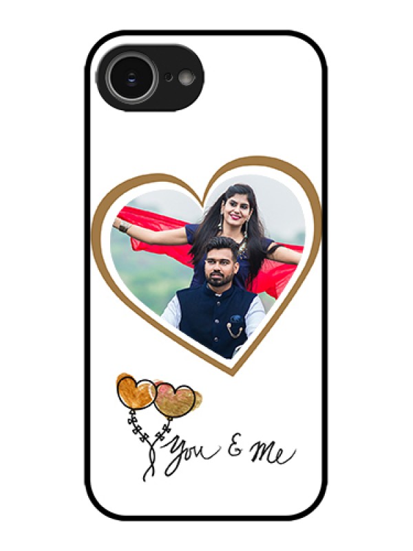 Custom Apple iPhone 16e Custom Metal Phone Case - You & Me Design
