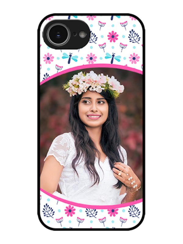 Custom Apple iPhone 16e Custom Metal Phone Case - Colorful Flower Design