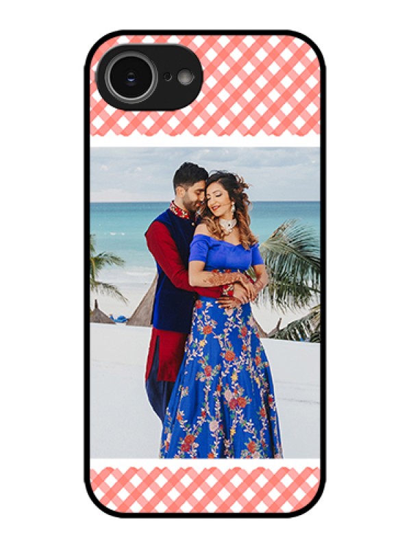 Custom Apple iPhone 16e Custom Metal Phone Case - Pink Pattern Design