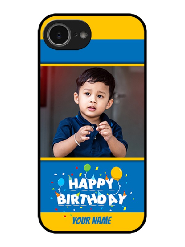 Custom Apple iPhone 16e Custom Metal Phone Case - Birthday Wishes Design