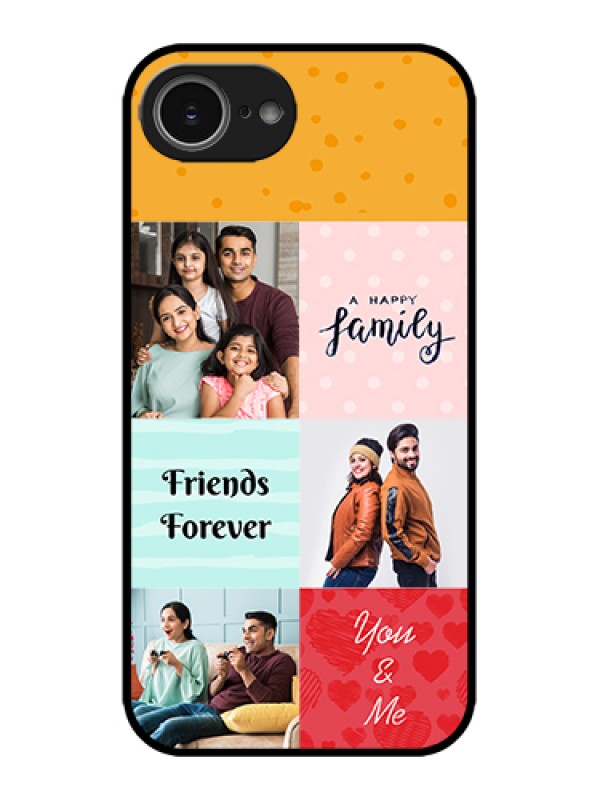 Custom Apple iPhone 16e Custom Metal Phone Case - Images With Quotes Design