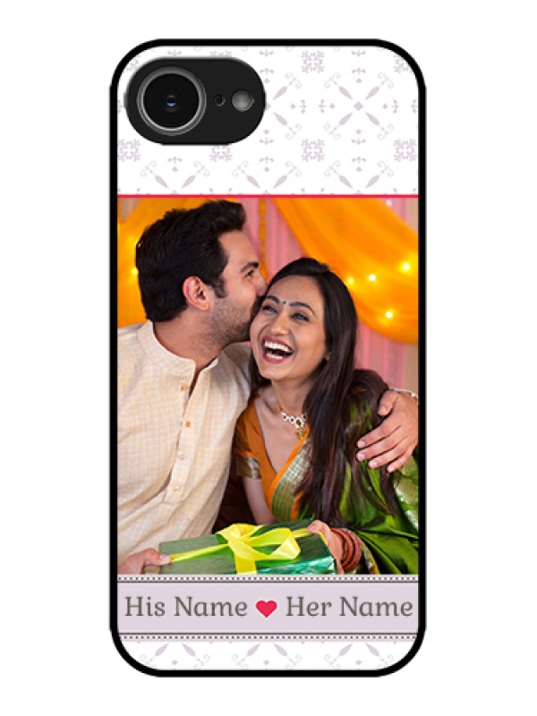 Custom Apple iPhone 16e Custom Metal Phone Case - With Photo And Ethnic Design