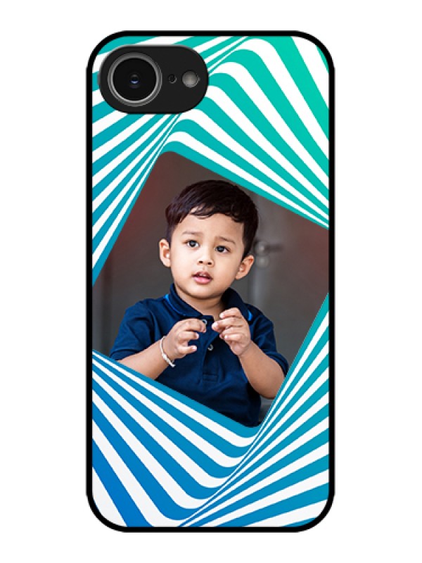 Custom Apple iPhone 16e Custom Metal Phone Case - Abstract Spiral Design