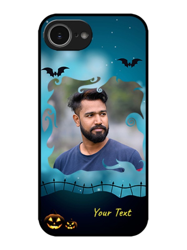 Custom Apple iPhone 16e Custom Metal Phone Case - Halloween Frame Design
