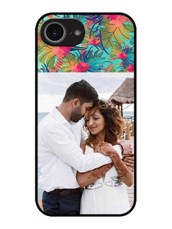 Custom Apple iPhone 16e Custom Metal Phone Case - Watercolor Floral Design