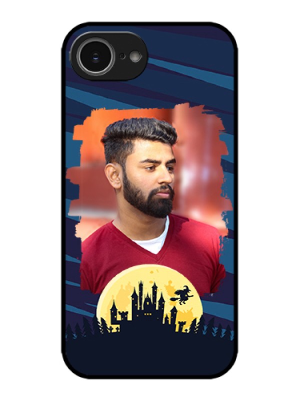 Custom Apple iPhone 16e Custom Metal Phone Case - Halloween Witch Design