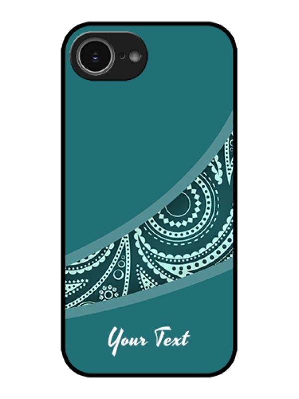 Custom Apple iPhone 16e Custom Metal Phone Case - Semi Visible Floral Design