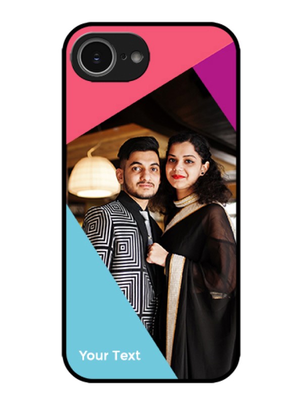 Custom Apple iPhone 16e Custom Metal Phone Case - Stacked Triple Colour Design