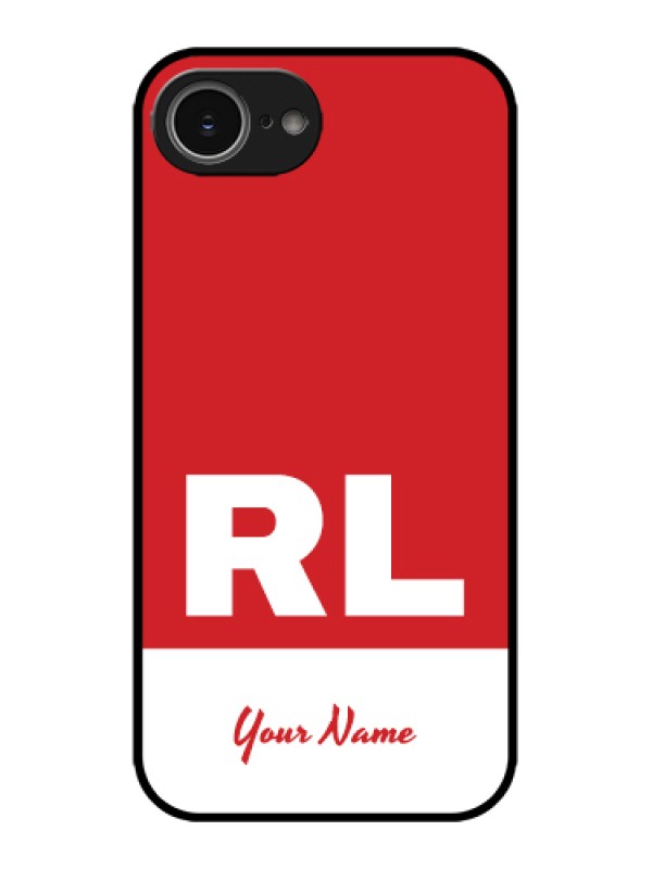 Custom Apple iPhone 16e Custom Metal Phone Case - Dual Tone Custom Text Design