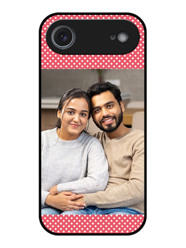 Custom Apple iPhone 17 Air Custom Metal Phone Case - White Dotted Design