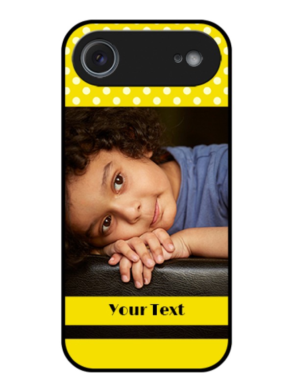 Custom Apple iPhone 17 Air Custom Metal Phone Case - Bright Yellow Case Design