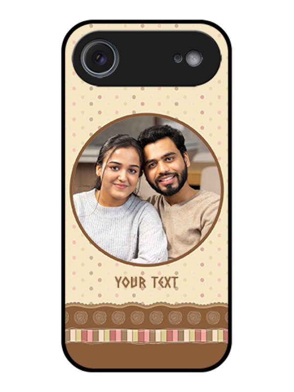 Custom Apple iPhone 17 Air Custom Metal Phone Case - Brown Dotted Mobile Case Design