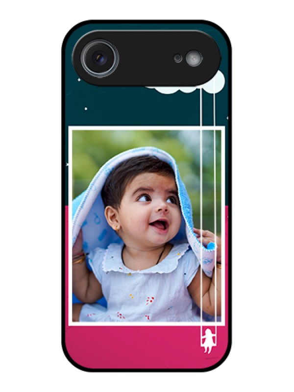 Custom Apple iPhone 17 Air Custom Metal Phone Case - Cute Girl With Cloud Design