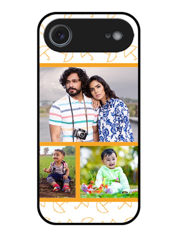 Custom Apple iPhone 17 Air Custom Metal Phone Case - Yellow Pattern Design