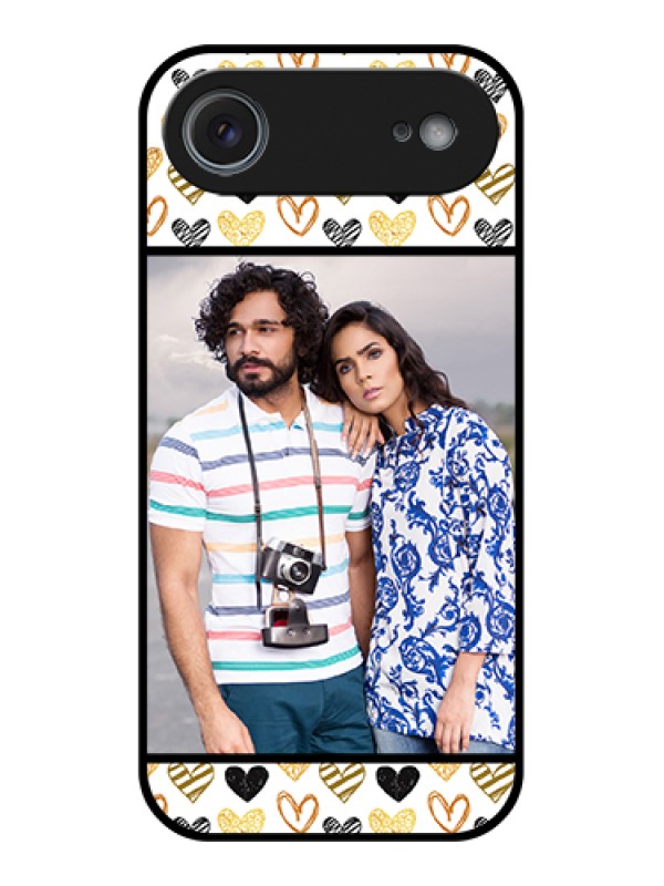 Custom Apple iPhone 17 Air Custom Metal Phone Case - Love Symbol Design