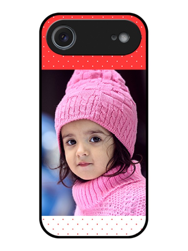 Custom Apple iPhone 17 Air Custom Metal Phone Case - Red Pattern Design