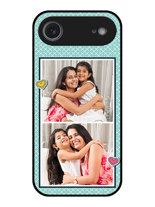 Custom Apple iPhone 17 Air Custom Metal Phone Case - 2 Image Holder With Pattern Design