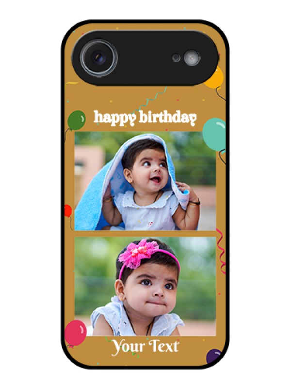 Custom Apple iPhone 17 Air Custom Metal Phone Case - Image Holder With Birthday Celebrations Design