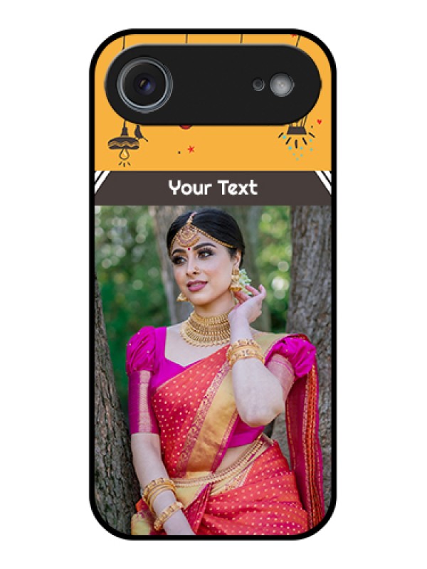 Custom Apple iPhone 17 Air Custom Metal Phone Case - With Family Picture And Icons